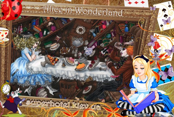 Впервые в Украине песочное виденье классической  сказки «Алиса в стране чудес».
